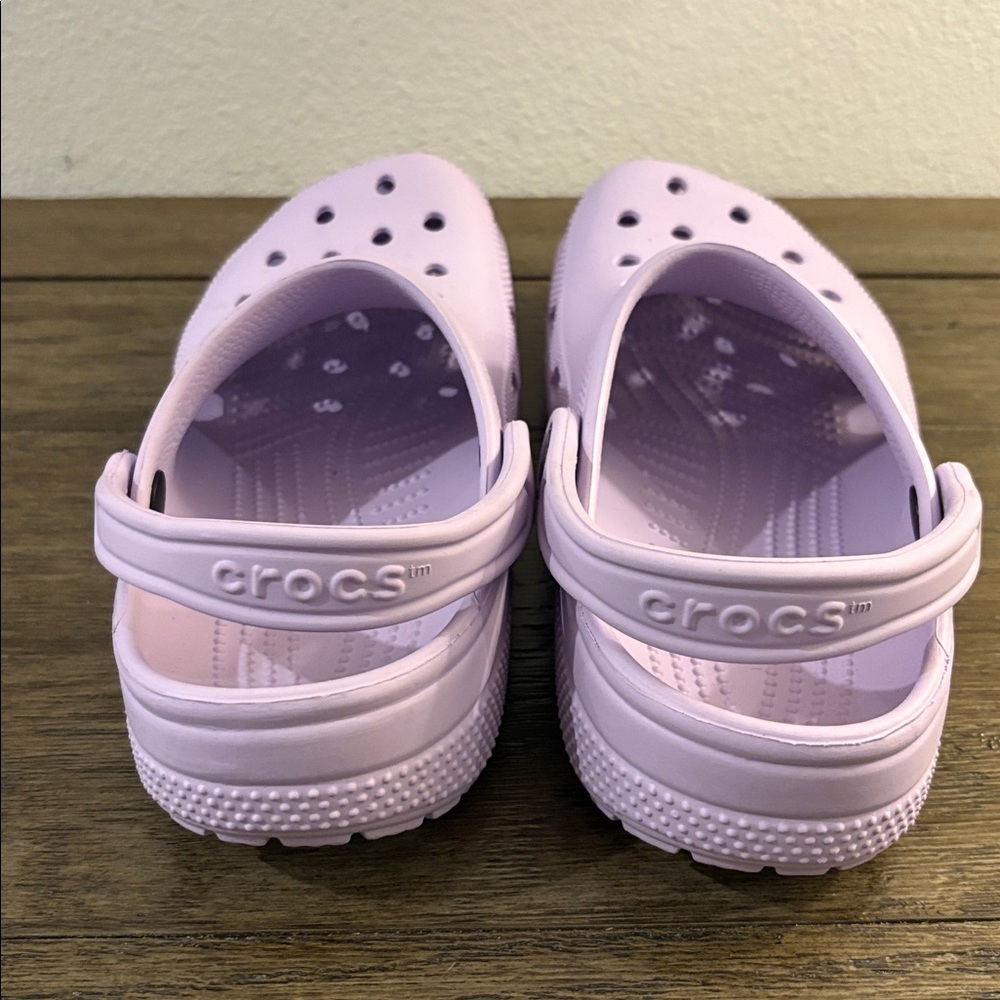 ❌SOLD❌ NEW [CROCS] Slip-On Classic Clogs Water Shoes Sandals, Lavender W 8 /M 6 - Picture 7 of 11